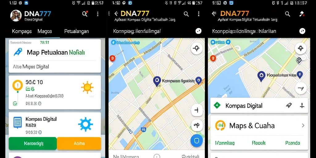 Antarmuka DNA777 yang sederhana dan fungsional untuk navigasi yang efektif.