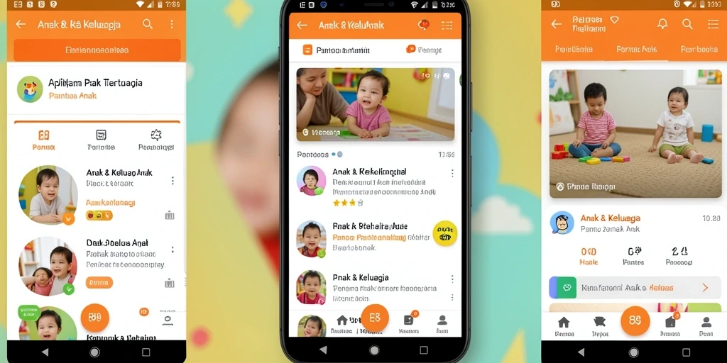 Tampilan utama E88 dengan fitur Pantau Anak yang intuitif.