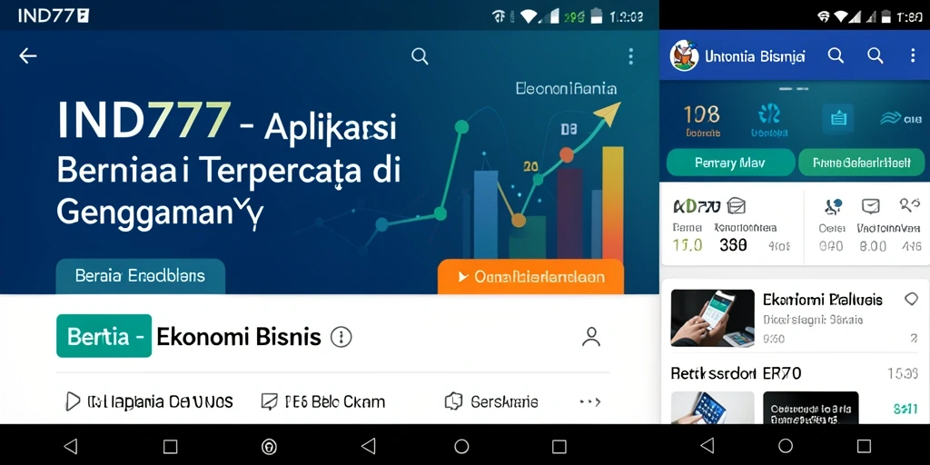 Antarmuka aplikasi IND777 yang modern dan informatif.