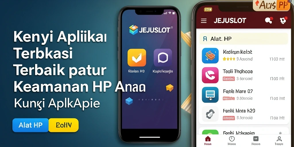 Antarmuka JEJUSLOT menampilkan fitur kunci aplikasi yang intuitif.