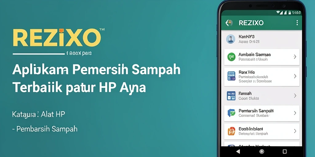 Tampilan antarmuka REZIXO yang memudahkan pembersihan sampah.